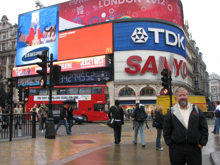 In Picadilly Circus, London, 2009