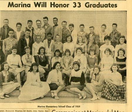 1959 Gradultion Class Photo