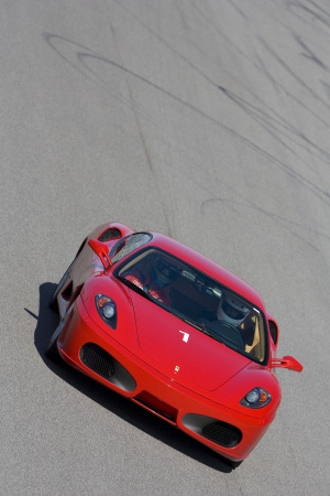 john racing his Ferrari at Homestead