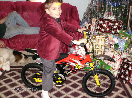 Caleb's new bike