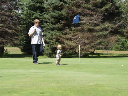 Brayden's First Golf Outing