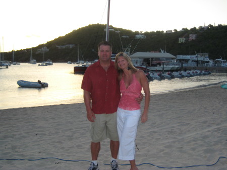 Bruce & Jodi on the beach in St John 5-08