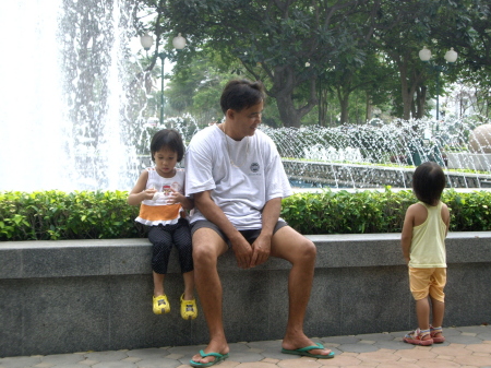 water fountain at Suphanburi Thailand