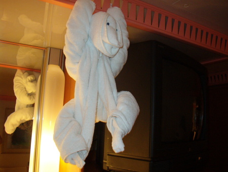 Towel Monkey from the Conquest