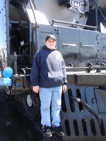 Chris at the Sparks rail yard open house
