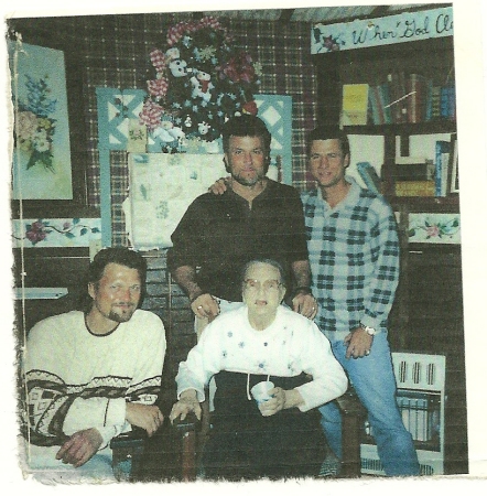 Me and my brothers, and grand mother 2002
