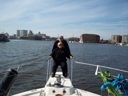 Cruising inner harbor, Baltimore