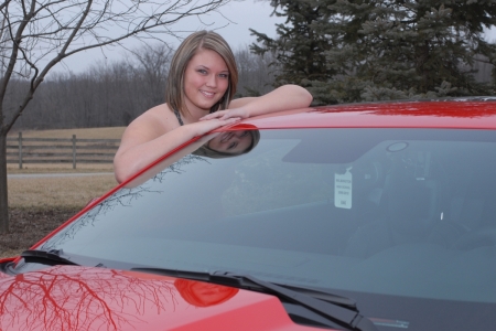 My daughter Whitney, just got her new Camaro!