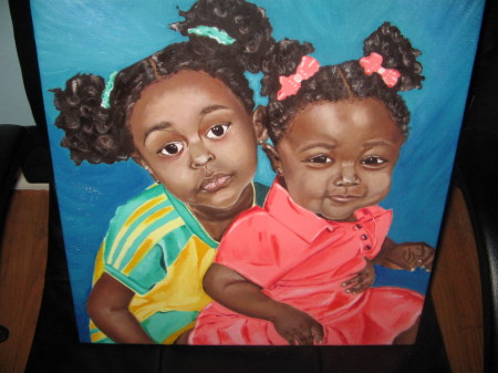 LESLIE AND NOELLE.......IN OIL