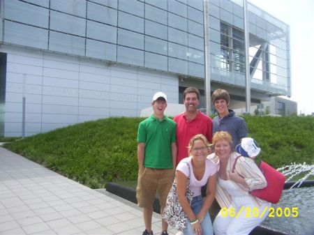 The family at the Clinton Presidential Library