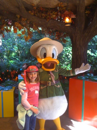 Alyssa and Donald Duck