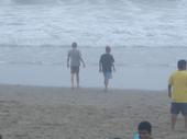 grandsons at the beach