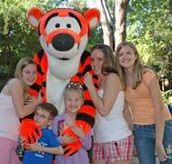 Kids with Tigger