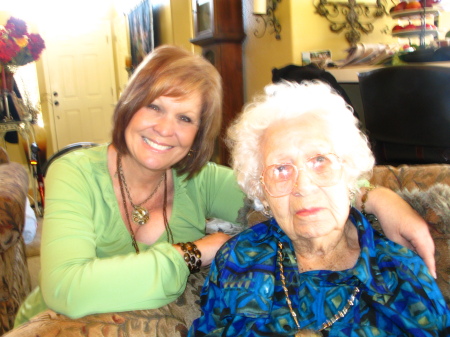 Me and my Great Aunt Olivia 99 years old