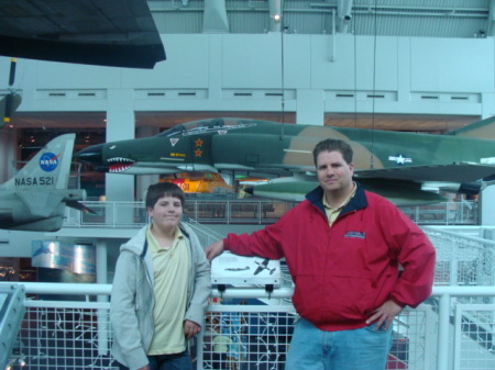 Issac and I at the Air Museum