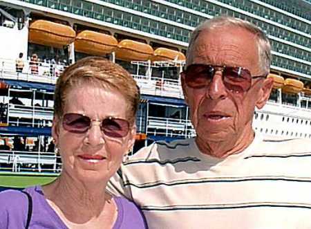 Pat And Walt on a cruise