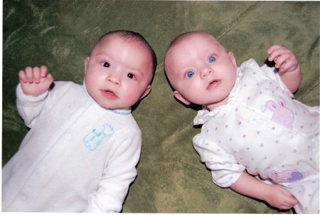 MY TWIN GRANDBABIES...DEVIN & CHLOE