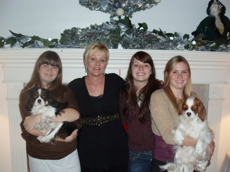 Me and the Girls with our dogs Cammie and Pepp