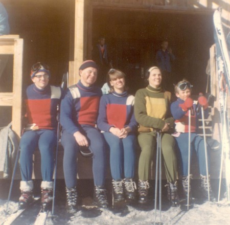 Family at Mammoth Mountain in 1965