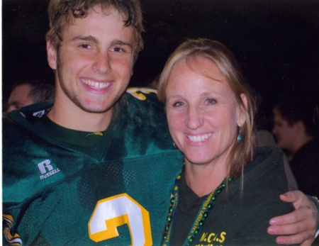 mom and john football pic