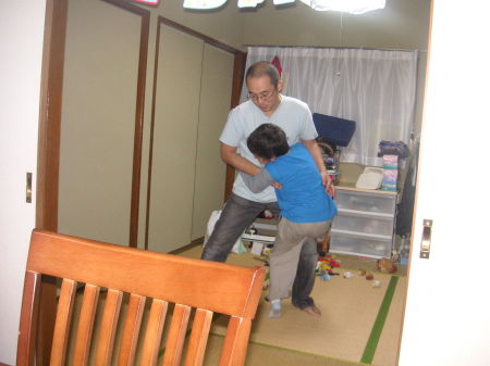 ayumu and yaoki practicing judo