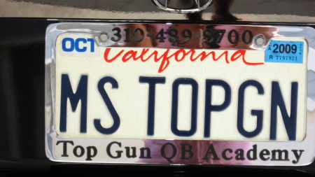 My license plate