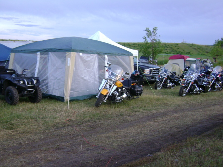 Camp 10 minutes before the storm.