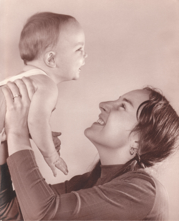 1971, baby Seth and me