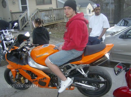 Youngest Son & His Bike & Step son in B/G