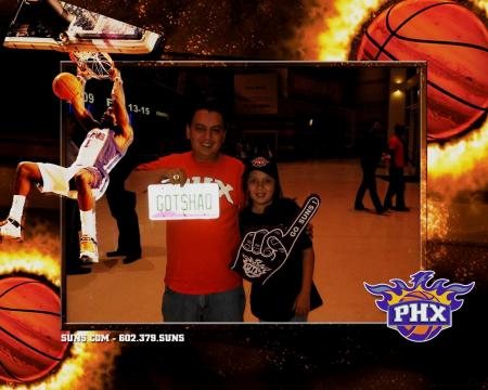 Lauren and I - #1 SUNS FANS