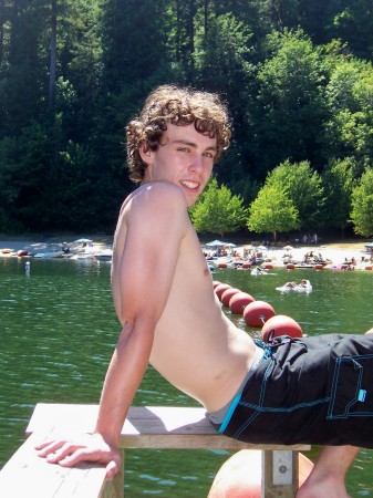 My Son Sam age 18, at Loon Lake Oregon