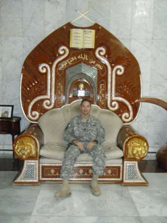 me in "the" Al Faw Palace throne