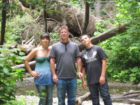 Kim, nephew Eric and I at Fern Canyon