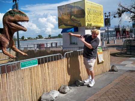 Gary and Dinosaur in New Orleans