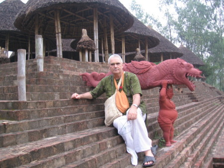 At the boy's ashram school, Mayapura.