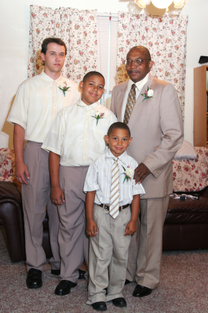 My husband and three sons