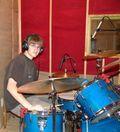 Ryan in recording studio with Diary of Despair