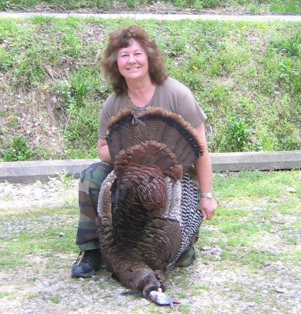 Sister Barb with her Turkey!
