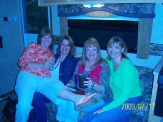 Liz, Carrie, Kerry and Me - 25th Reunion 2009