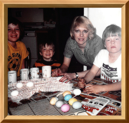 Linda & son's Easter 1984