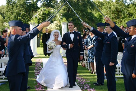 Wedding Day w/ Air Force Saber Guard