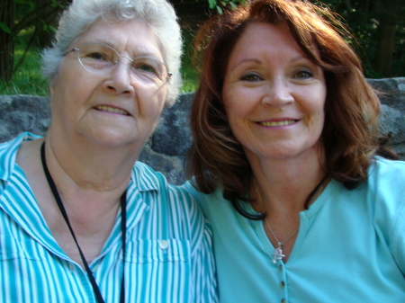 Mom and I  July 09  Pinnacle Rock