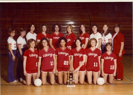 VHS varsity volleyball team 1978-79