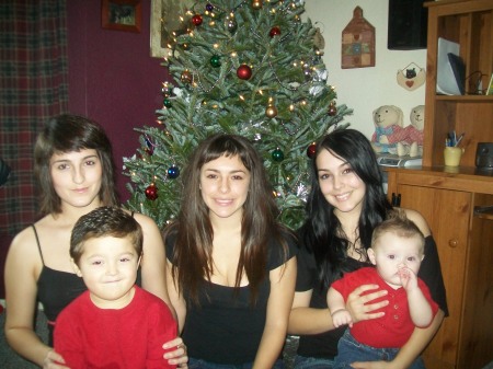 My daughters and grandsons.