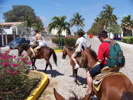 Horse back riding in Puerto Vallarta 2009