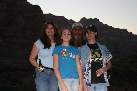 Family in Grand Canyon Oct 2008 Our 25th Aniv.