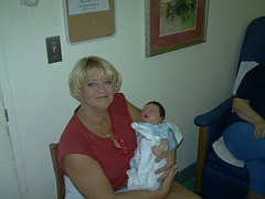 Holding my second grandchild-Lindsey Pearl