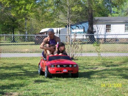 Grandma on Mustang