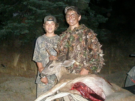 Tanner's first buck w/a bow