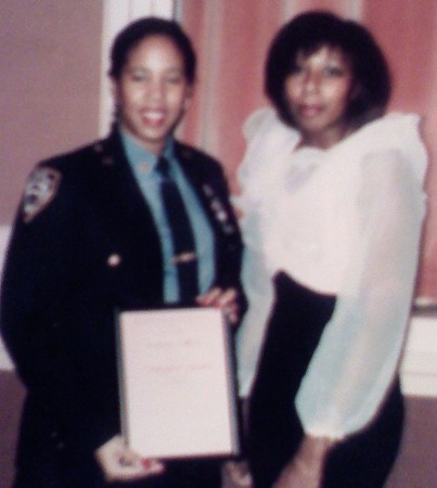 Me being honored at a police function